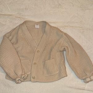 GAP Kids Beige Knit Cardigan